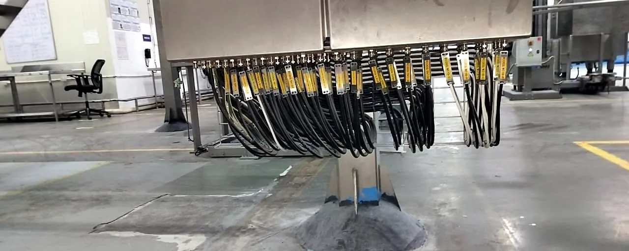 Cable entry to panel