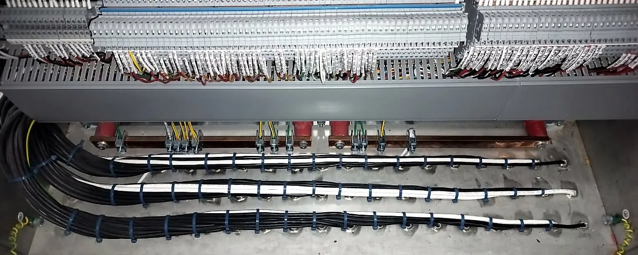 Cable termination at panel