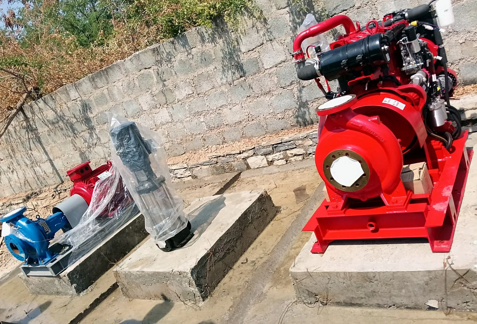 Fire pump house installation